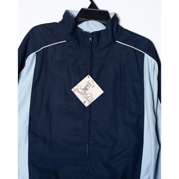 Arnold Palmer Men's Large 44 Bomber Jacket Casual Golf Windbreaker Navy Blue - Picture 2 of 6